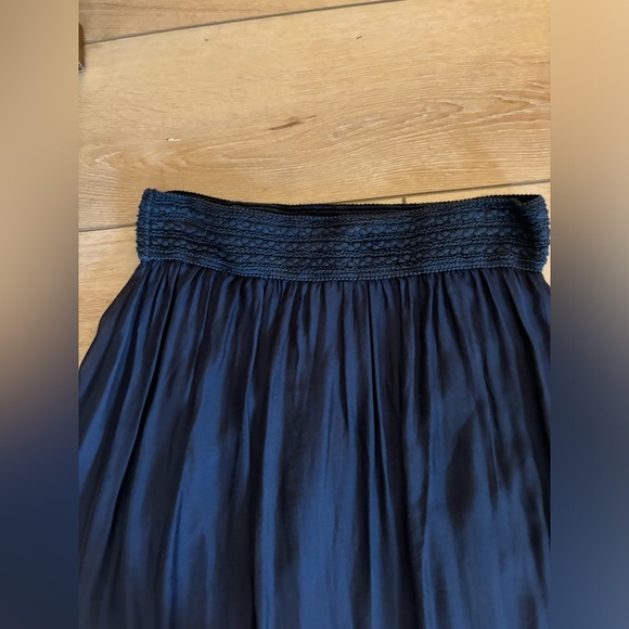 Silk Blue Maxi Skirt by M. made in Italy - Picture 4 of 6